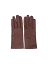 Maison Margiela Four Stitches Gloves In Brown