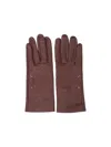 Maison Margiela Four Stitches Gloves In Burgundy