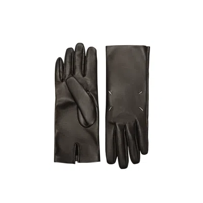 Maison Margiela Four Stitches Gloves Man Black