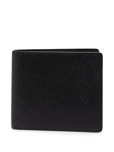 Maison Margiela Four Stitches Grain-texture Bifold Wallet In Black