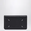 Maison Margiela Four Stitches Gray Cardholder In Blue