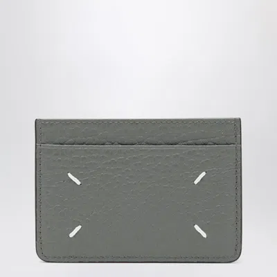 Maison Margiela Four Stitches Grey Cardholder In Gray