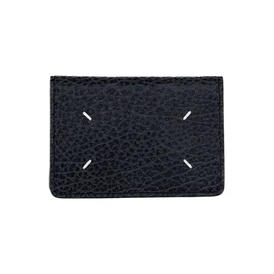 Pre-owned Maison Margiela Four Stitches Horizontal Card Holder 'black'