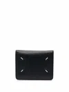 Maison Margiela Four Stitches Wallet With Button Accessories In Black