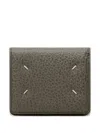 Maison Margiela Four-stitches Leather Cardholder In Brown