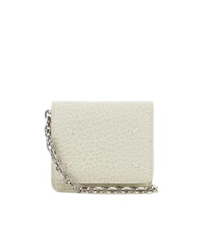 MAISON MARGIELA MAISON MARGIELA FOLDOVER TOP CHAIN-LINKED WALLET