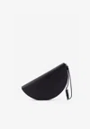 Maison Margiela Four-stitches Leather Pouch Bag In Black