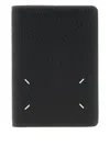 Maison Margiela Four Stitches Passport Holder In Black