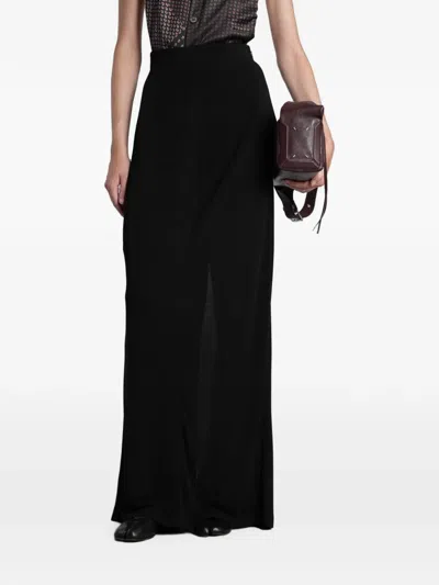 Maison Margiela Four Stitches Maxi Skirt In Schwarz