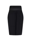 Maison Margiela Anonymity Of The Lining Midi Skirt In Black