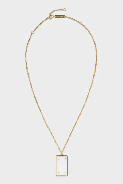 Maison Margiela Four Stitches Necklace Unisex Gold