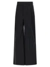 Maison Margiela Black Four Stitches Pants In Black