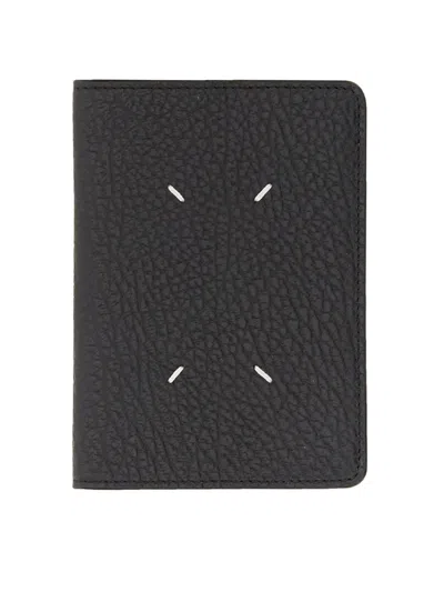 Maison Margiela Four Stitches Passport Holder In Black