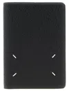Maison Margiela Four Stitches Passport Holder In Black