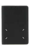 Maison Margiela Four Stitches Passport Holder In Black