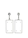 Maison Margiela Rectangular Drop Earrings In Yellow