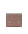 Maison Margiela Four Stitches Pocket Cardholder In Pink