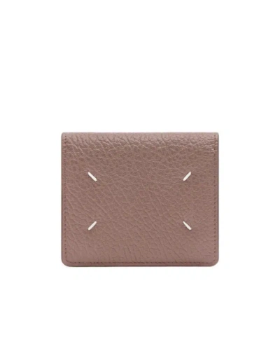Maison Margiela Four Stitches Pocket Cardholder In Pink