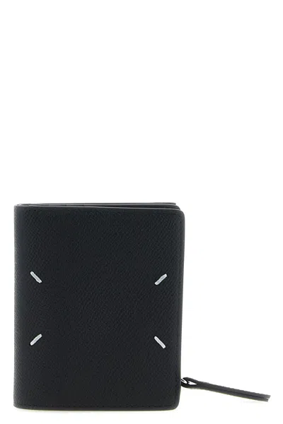 Maison Margiela Calfskin Bi-fold Wallet In Black