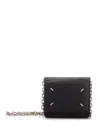 Maison Margiela Small Leather Chain Wallet Bag In Black