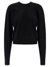 Maison Margiela Womens Black Round-neck Regular-fit Wool Jumper In Black