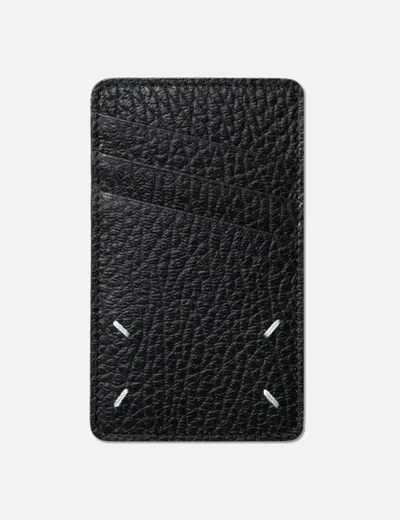 Maison Margiela Four Stitches Vertical Cardholder In Black