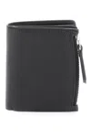 Maison Margiela Bi-fold Wallet With Contrast Stitching In Black
