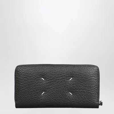 Maison Margiela Four Stitches Zip-around Wallet Black