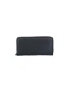Maison Margiela Four Stitches Zipper Wallet In Black