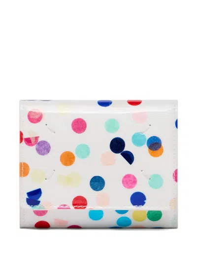 Maison Margiela Four White Stitches Polka-dot Wallet