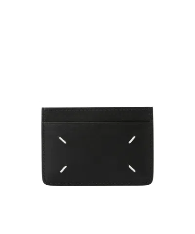 Maison Margiela Four-slot Card Holder In Black