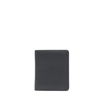 Maison Margiela Four-stitch Leather Bi-fold Wallet In Black