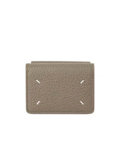 Maison Margiela Four-stitch Short Wallet In Gray