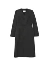 Maison Margiela Elegant Nested Wool Jacket With Adjustable Strap In Gray