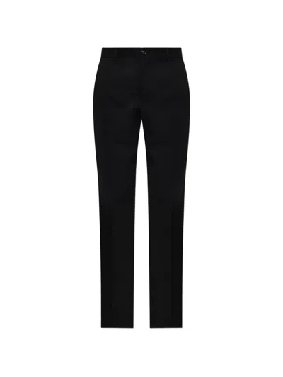 Maison Margiela Four-stitch Wool Trousers In Black