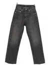Maison Margiela Frayed Straight-leg Jeans In Gray