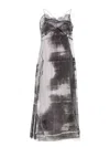 Maison Margiela 'freeze-frame' Midi Dress In Multicolor