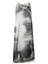 MAISON MARGIELA FREEZE-FRAME MULTICOLOURED SILK BLEND DRESS