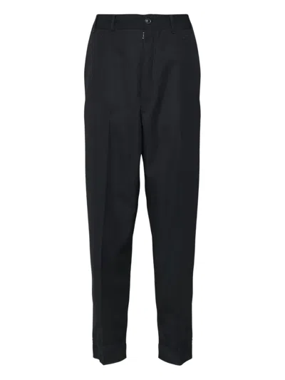 Maison Margiela Front-crease Trousers In Black