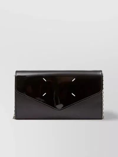 Maison Margiela Front Stitching Compact Chain Wallet