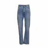 Maison Margiela Full Length 5 Pocket Straight Denim Jeans In Blue