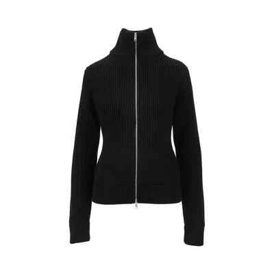 MAISON MARGIELA FULL-ZIP WOOL CARDIGAN
