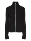 Maison Margiela Full-zip Wool Ribbed Cardigan Clothing In Black