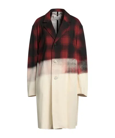 Maison Margiela Full-length Jacket In Red