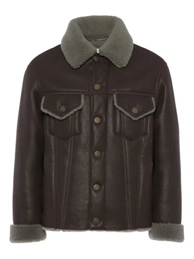 Maison Margiela Jacket Men Color Brown In Multi