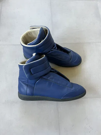 Pre-owned Maison Margiela Future High Blue/black Shoes