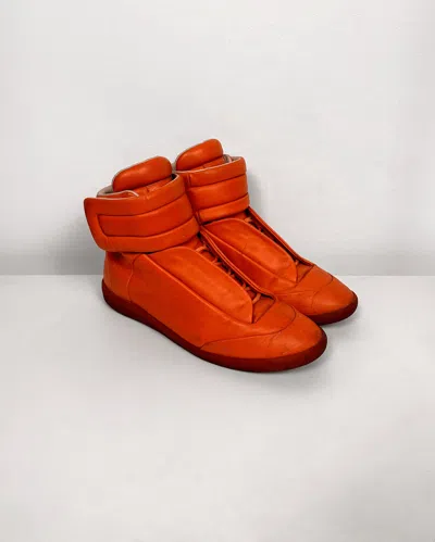 Pre-owned Maison Margiela Future High Orange Sneakers