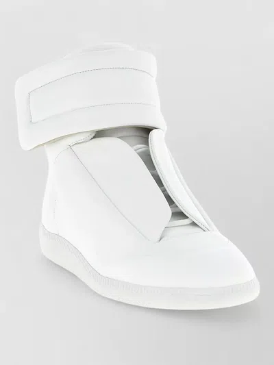 Maison Margiela Future High Top Sneakers Round Toe Sole In White