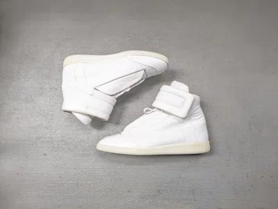 Pre-owned Maison Margiela Future High Tops White Size 10 43 Leather Shoes