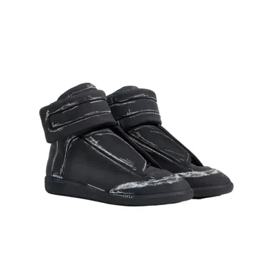 Maison Margiela Future High-top Sneakers Blackboard Man Black And White